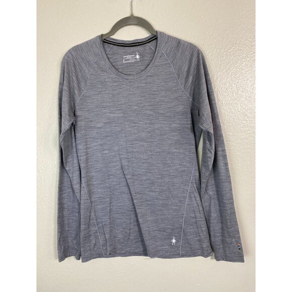 Smartwool Merino 150 Wool Womens Long Sleeve Shirt Gray Top Size Medium Outdoor - Picture 12 of 13